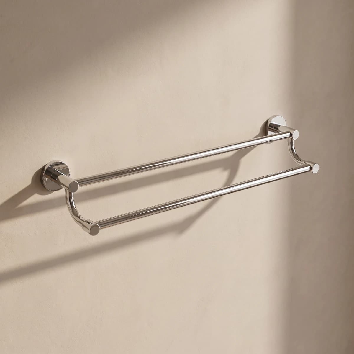 Aquaro Apollo Double Towel Rail, 600mm
