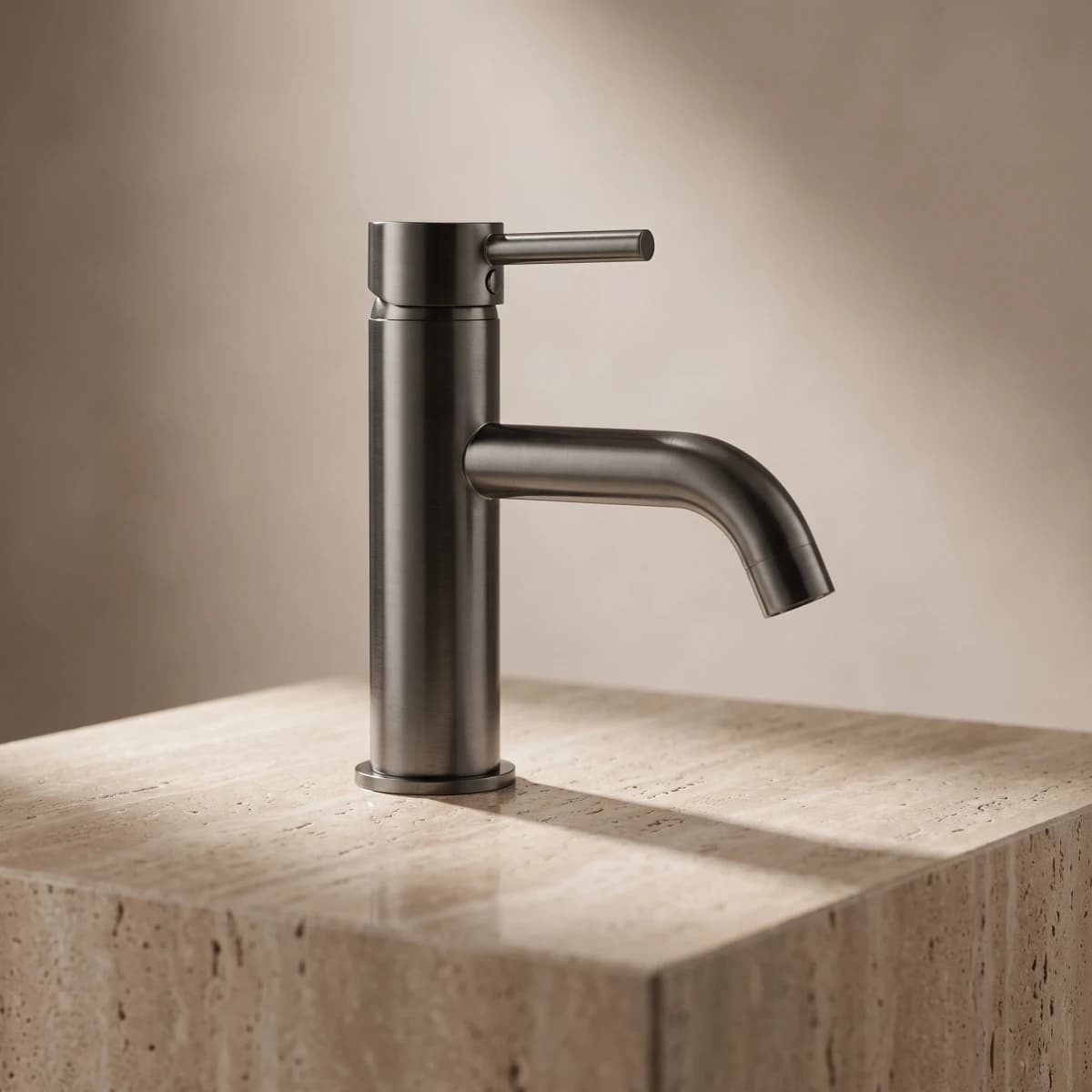 Aquaro Poise Basin Mixer in Gunmetal