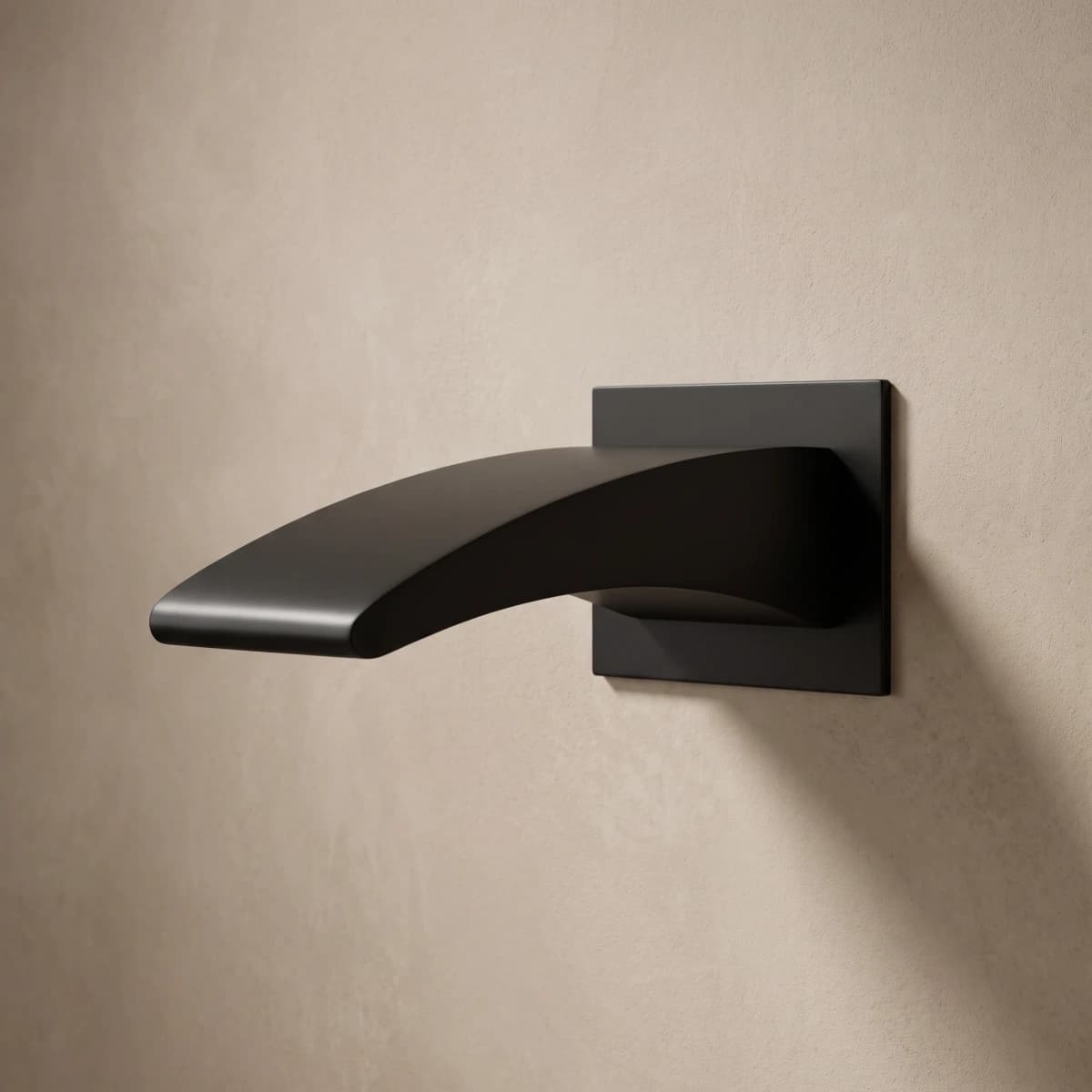 Aquaro Bath Spout 180mm in Matte Black