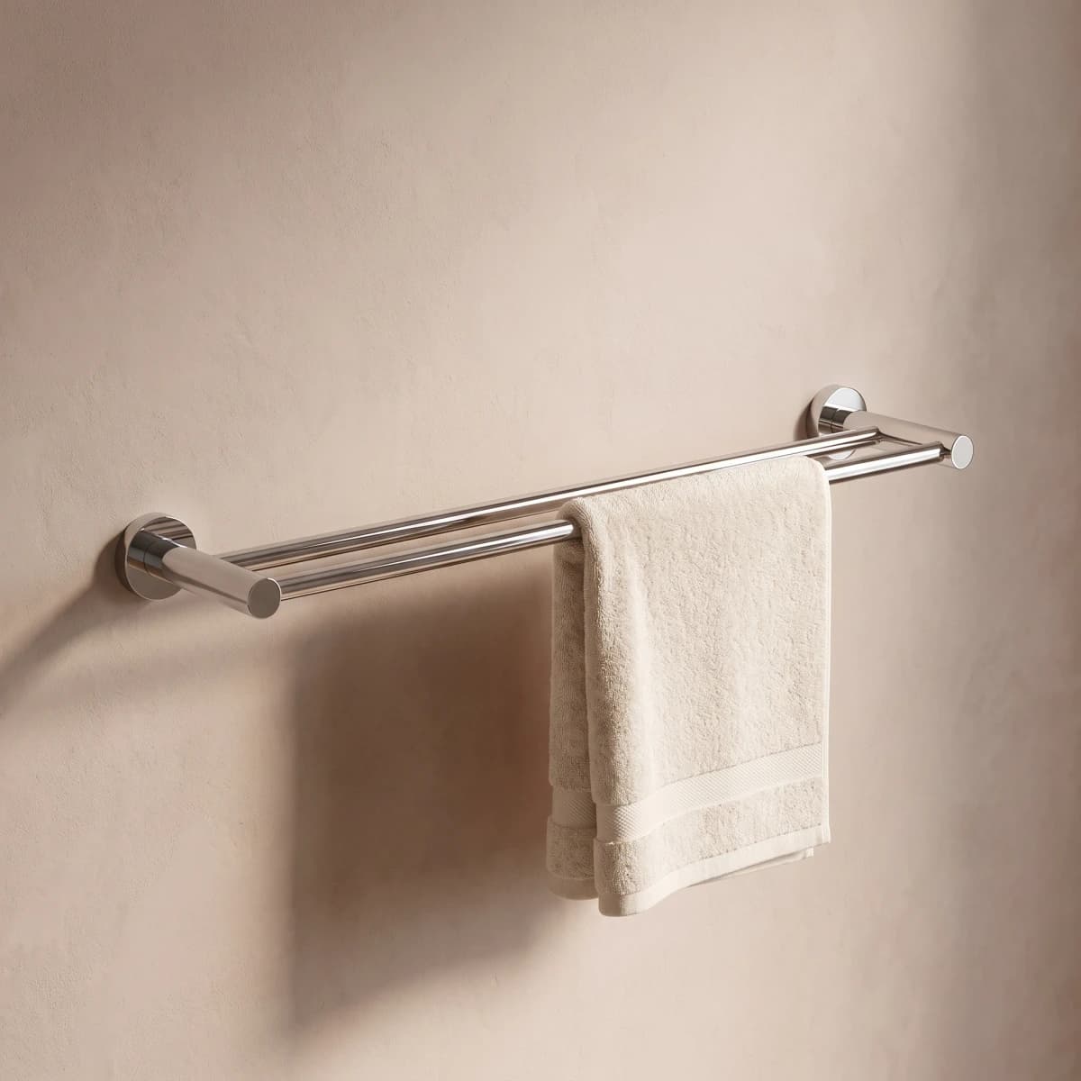 Aquaro Double Towel Rail in Chrome