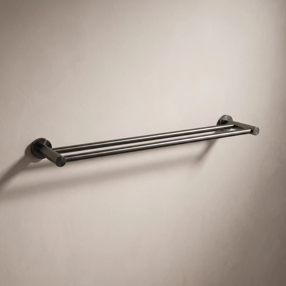 Aquaro Double Towel Rail, Gunmetal