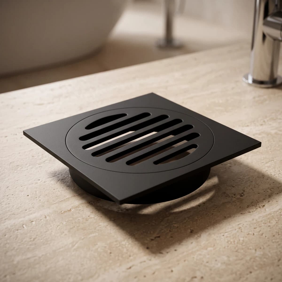 Aquaro Floor Grate in Matte Black