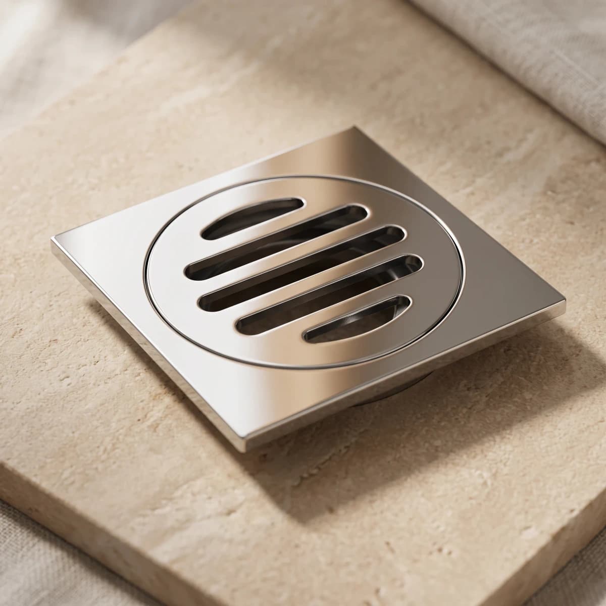 Aquaro Floor Grate in Chrome