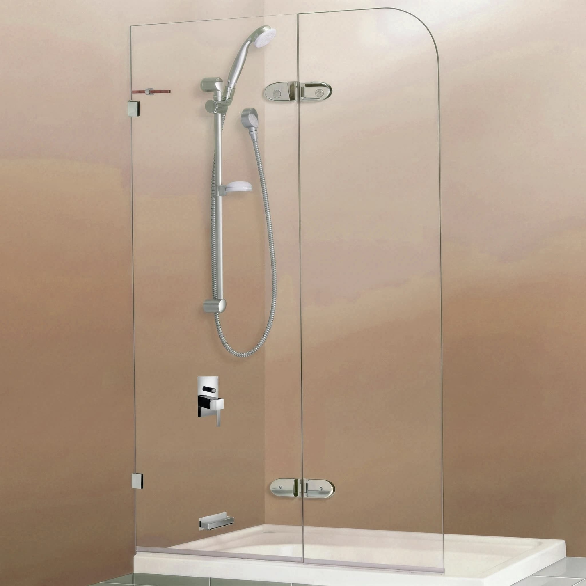 Aquaro Fold Bath Screen 10mm Toughened Glass