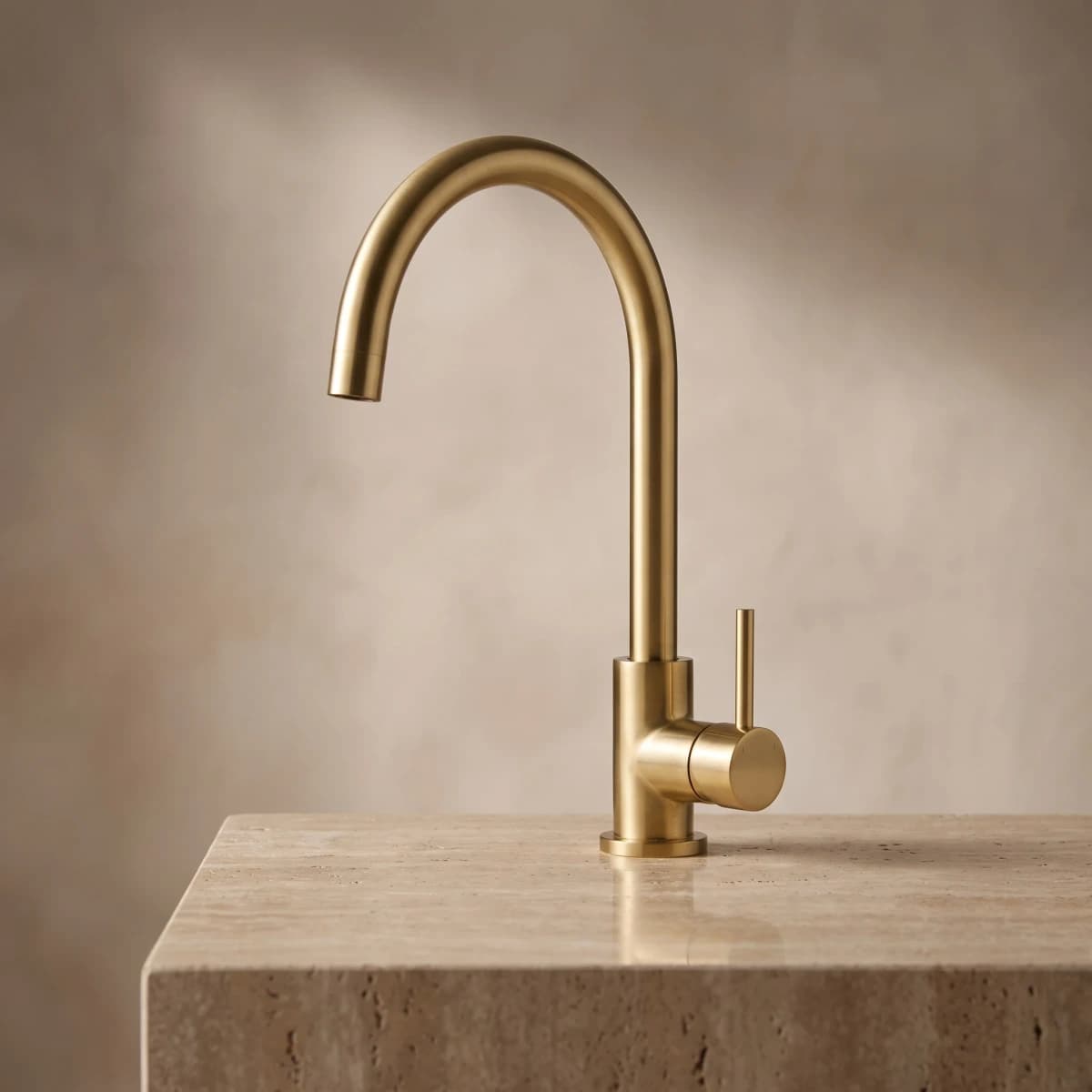Aquaro Kitchen/Laundry Mixer in Brushed Gold