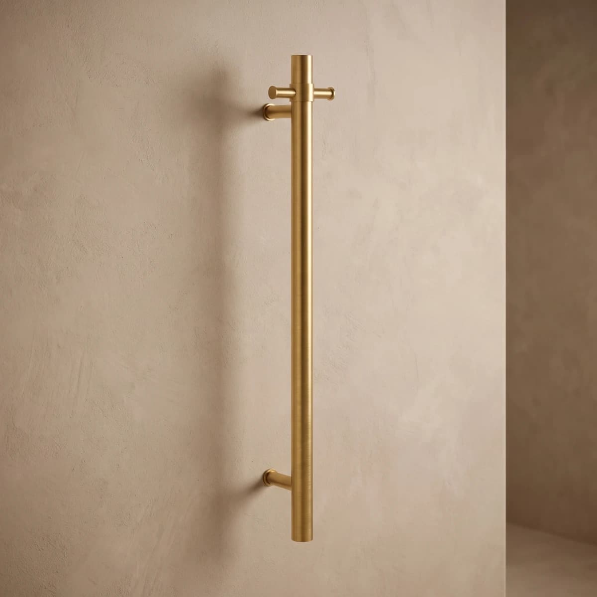 Aquaro Heated Towel Rail 900mm in Brushed Gold