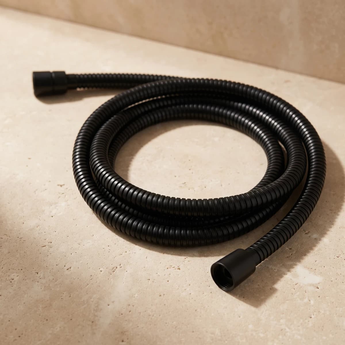 Aquaro Metal Shower Hose in Matte Black