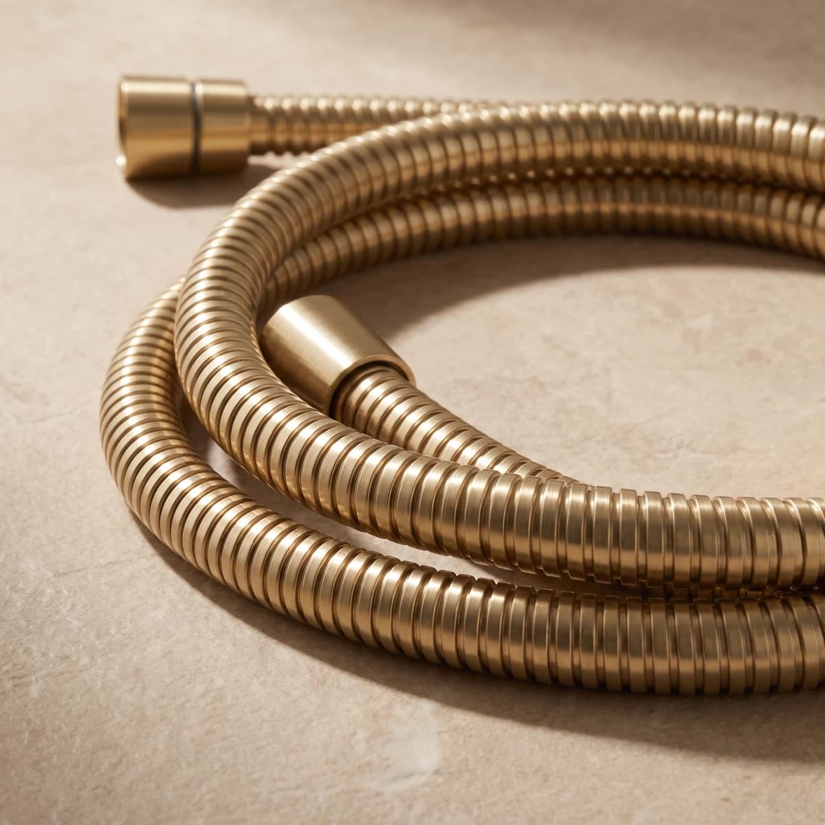 Aquaro Metal Shower Hose in Brushed Gold