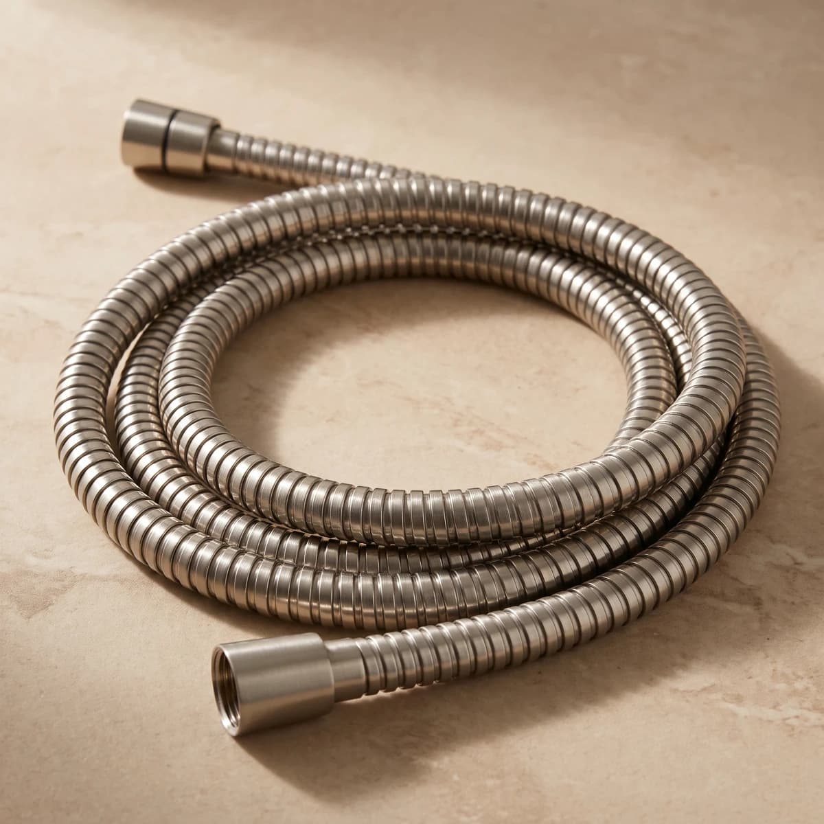 Aquaro Metal Shower Hose, Brushed Nickel