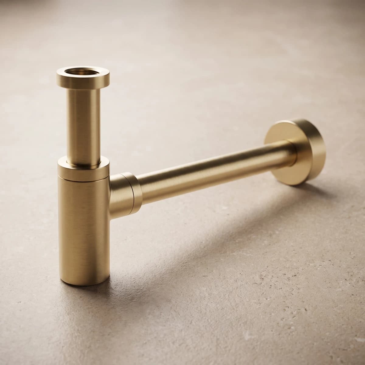 Aquaro P Trap in Brushed Gold