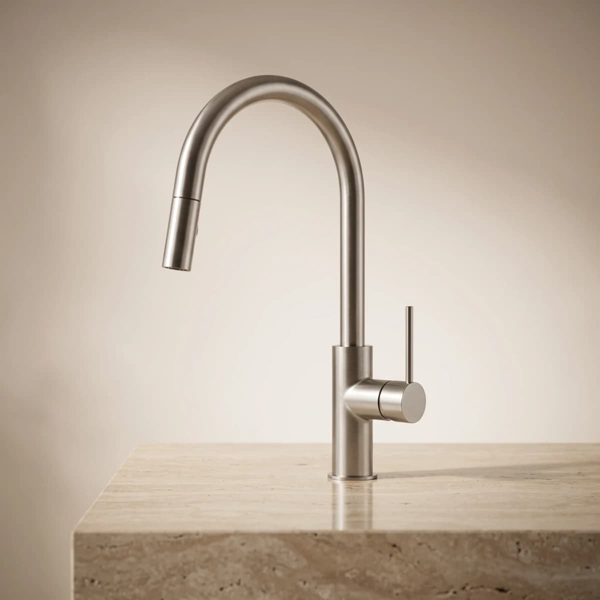 Aquaro Pull-out Kitchen/Laundry Mixer in Brushed Nickel