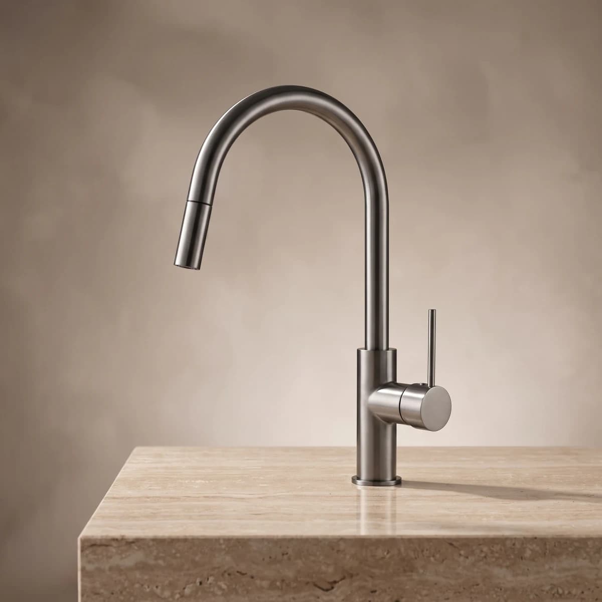 Aquaro Pull-out Kitchen/Laundry Mixer in Gunmetal