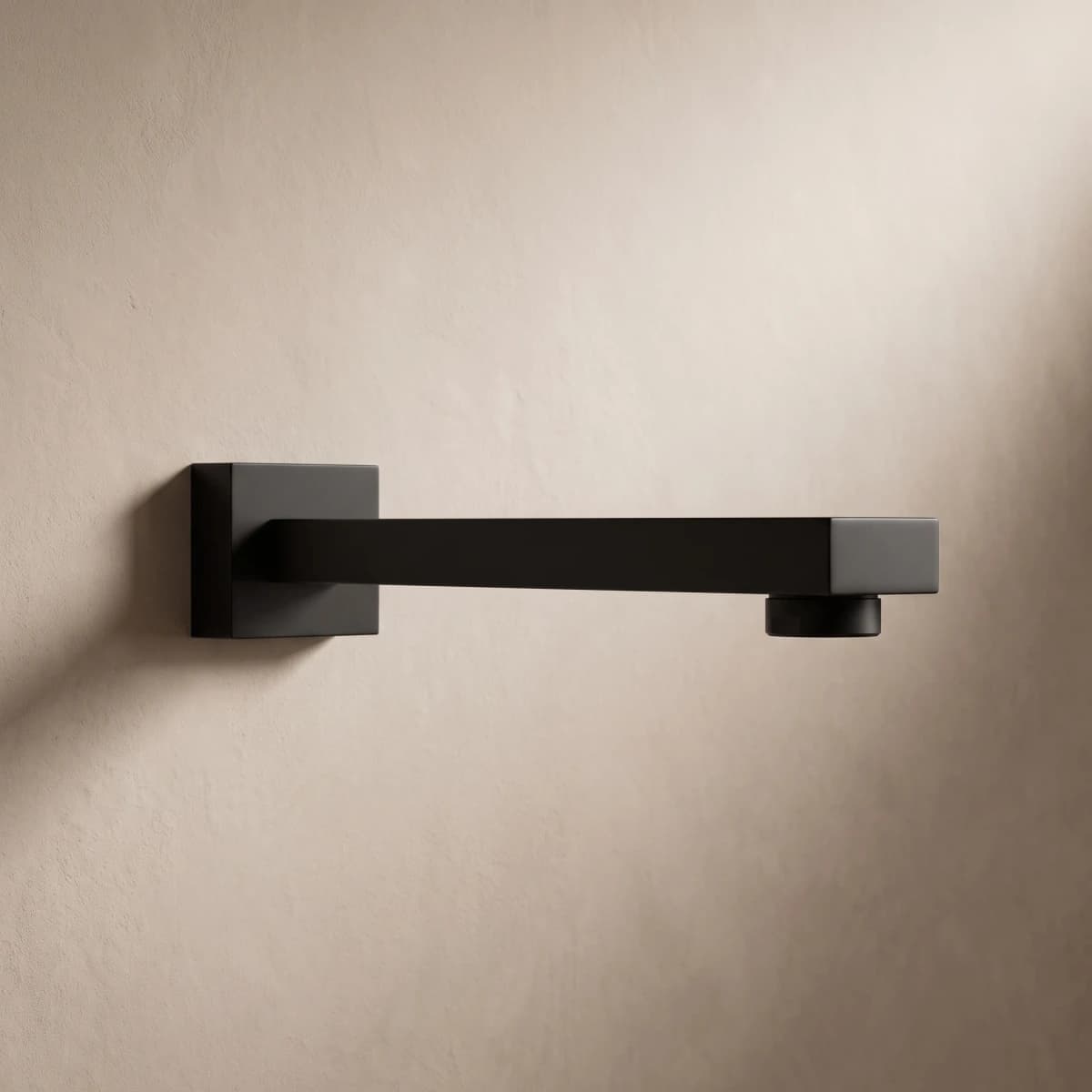 Aquaro Rectangular Bath Spout, Matte Black
