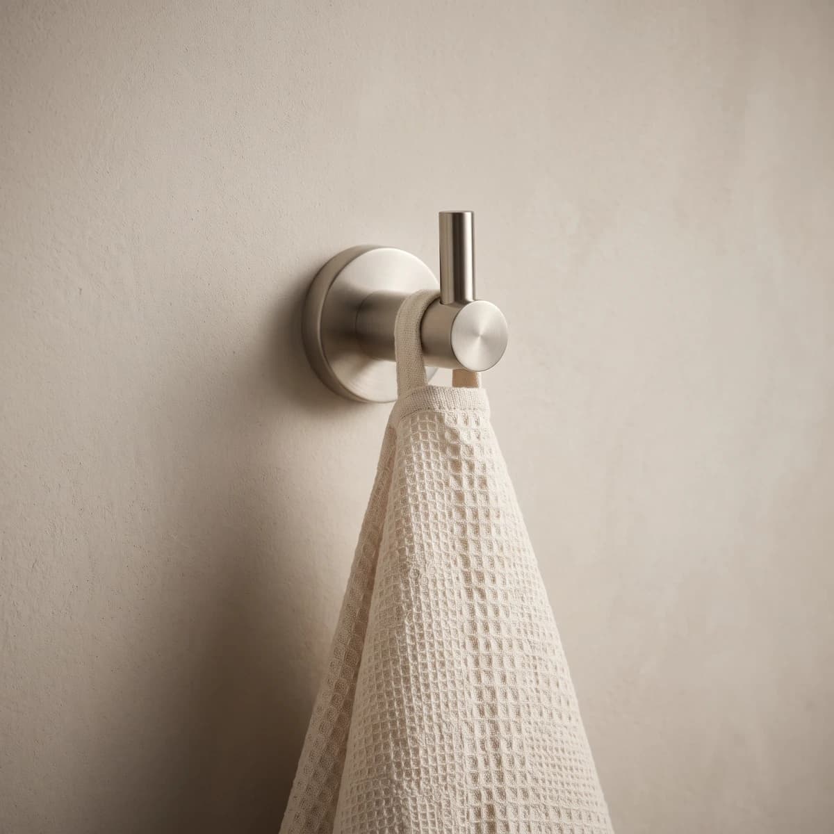 Aquaro Round Robe Hook in Brushed Nickel