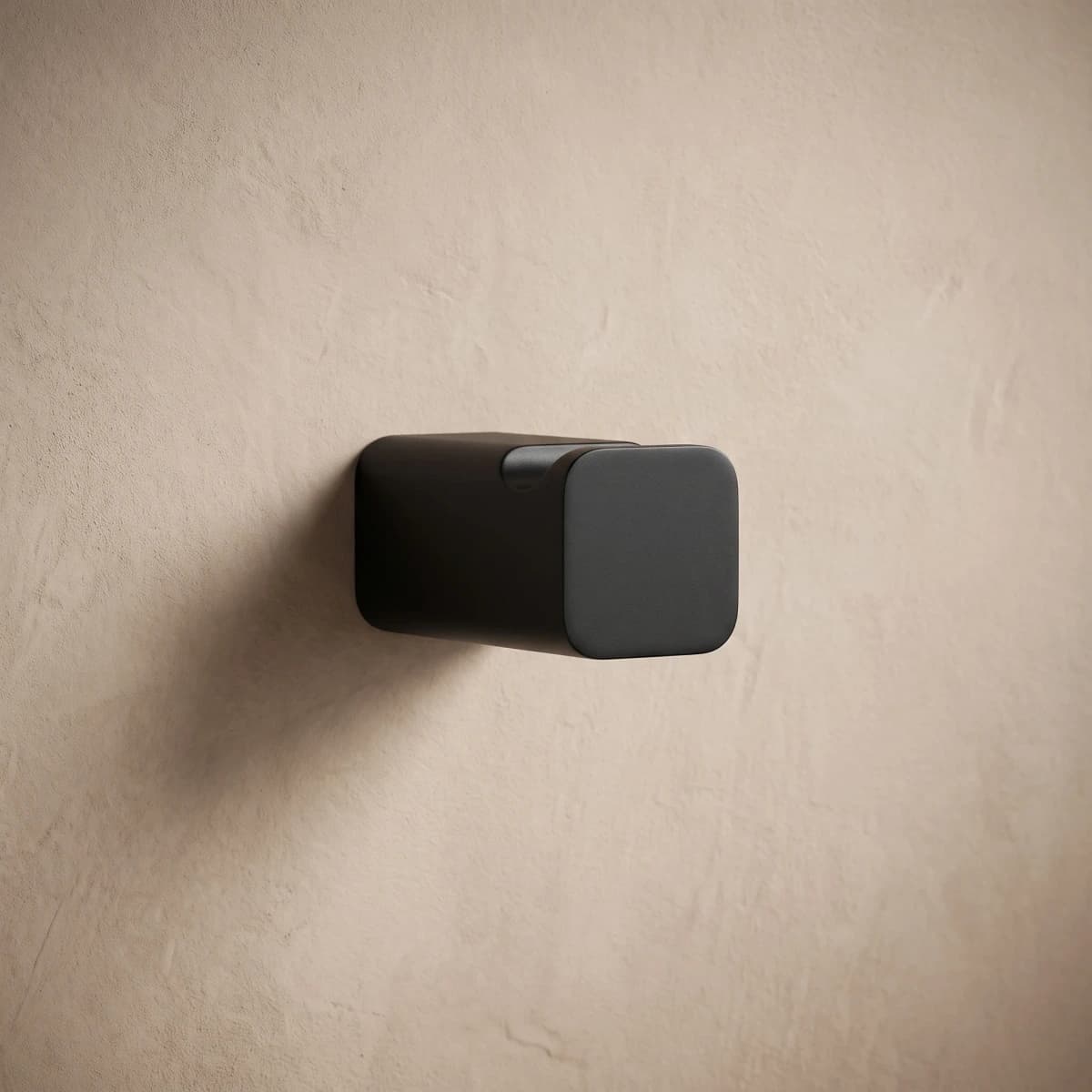 Aquaro Square Pin Robe Hook in Matte Black