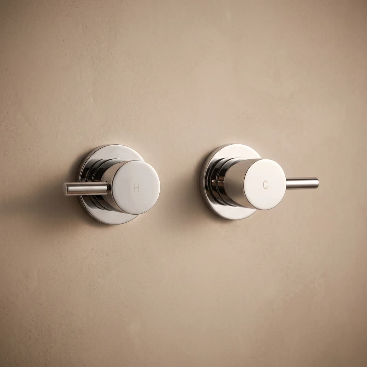Aquaro Round Handle Wall Top Assemblies, Standard