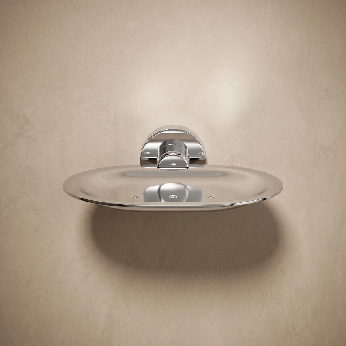 Aquaro Round Soap Tray in Chrome