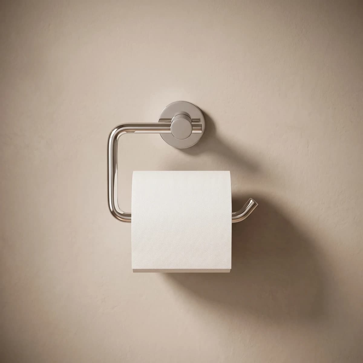 Aquaro Round Toilet Paper Holder in Chrome