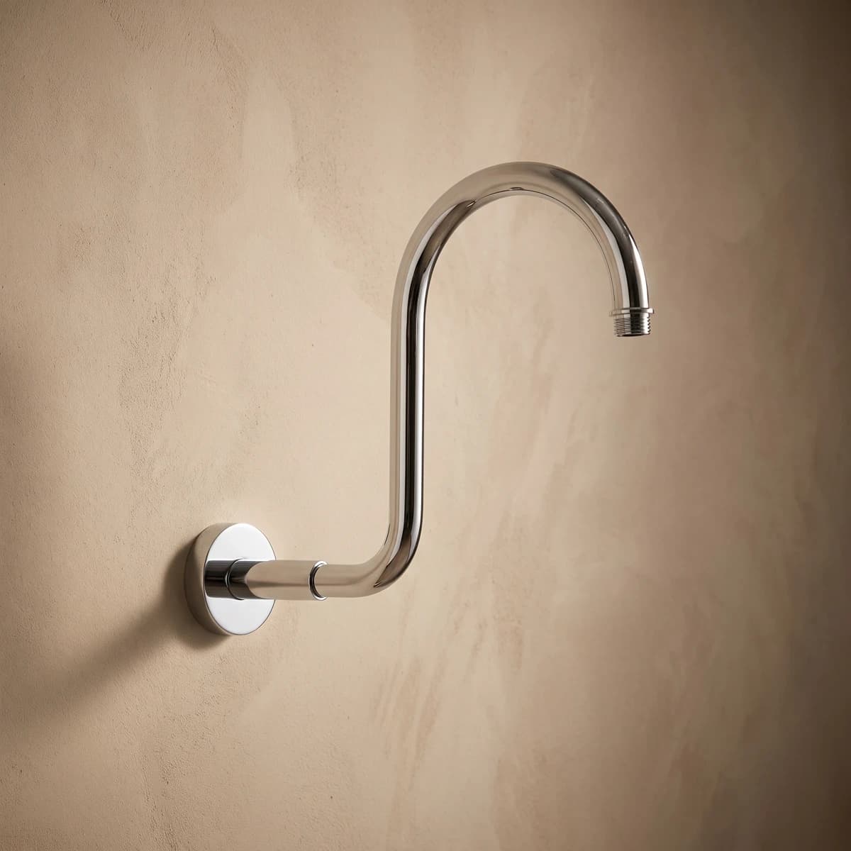 Aquaro Round Wall Mounted Shower Arm 220mm in Chrome