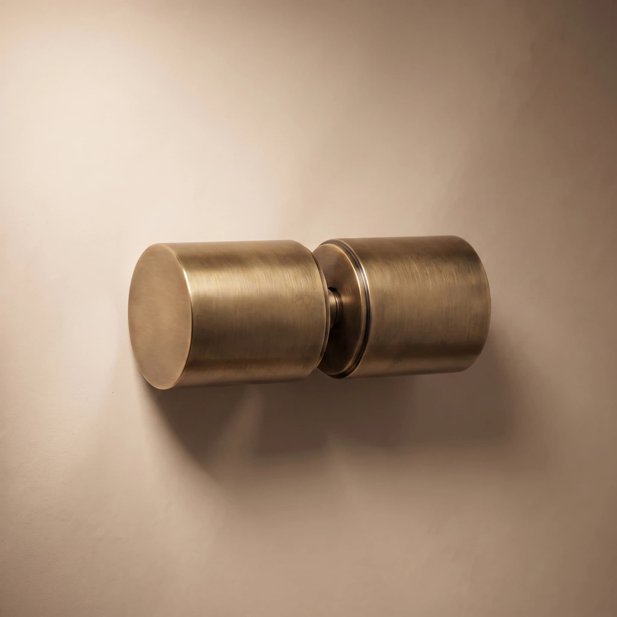Aquaro Shower Door Handle in Antique Brass