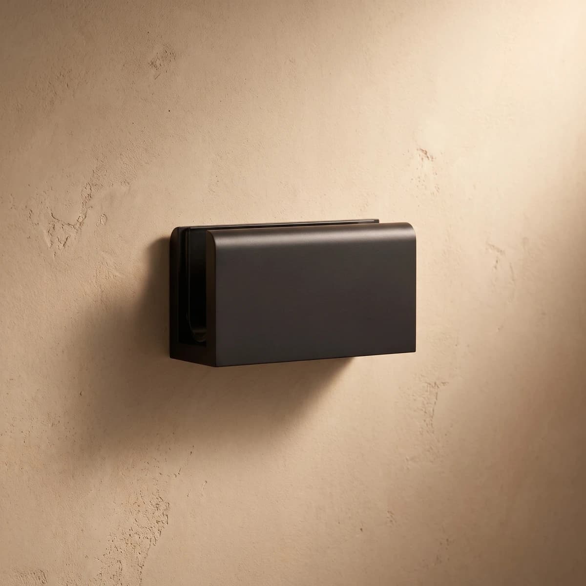 Aquaro Shower Glass Clamp in Matte Black