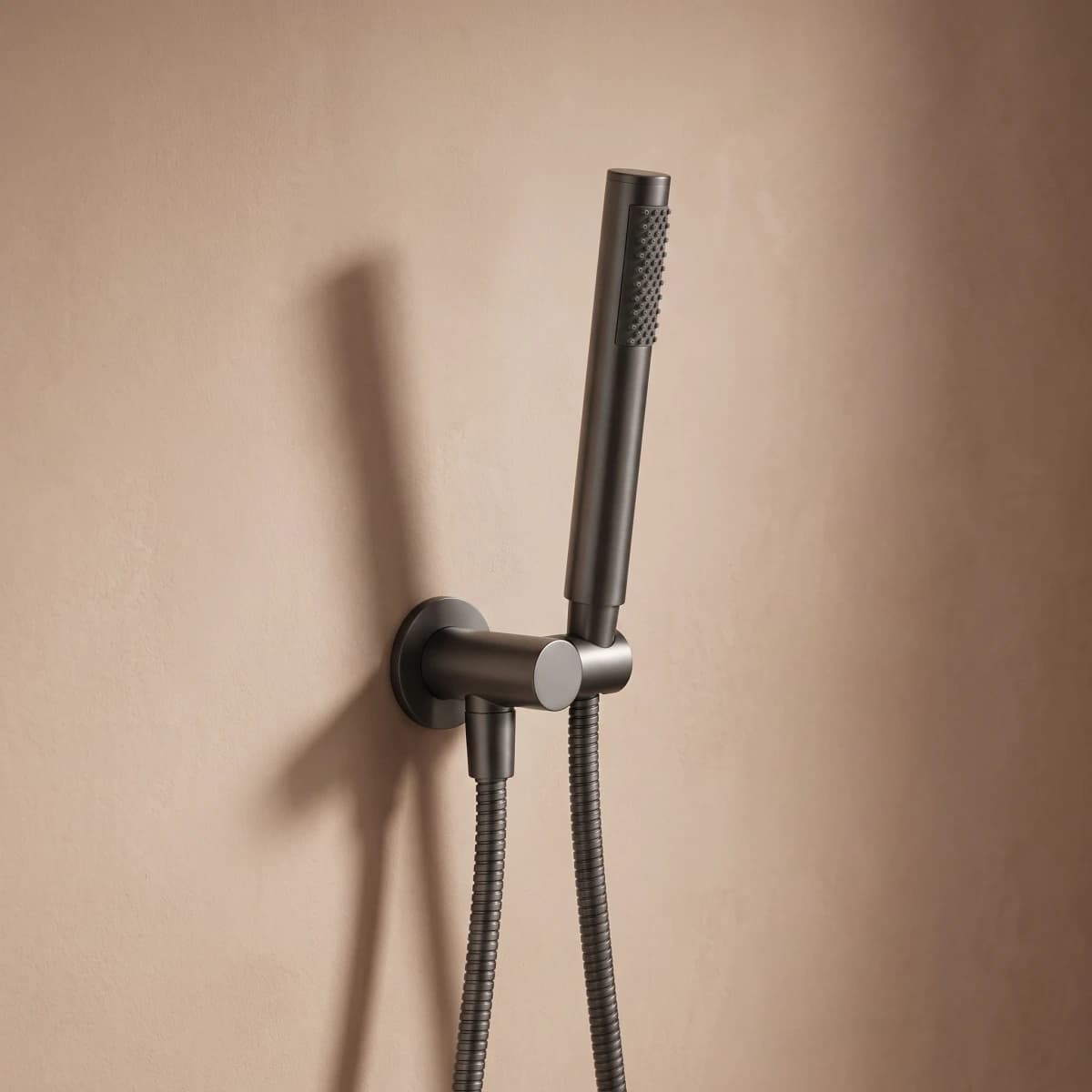 Aquaro Shower Handpiece on Bracket in Gunmetal
