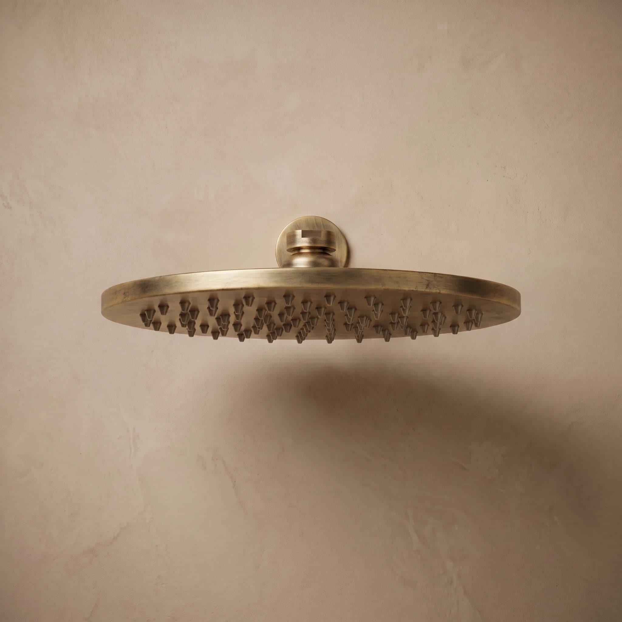Aquaro Shower Head in Antique Brass