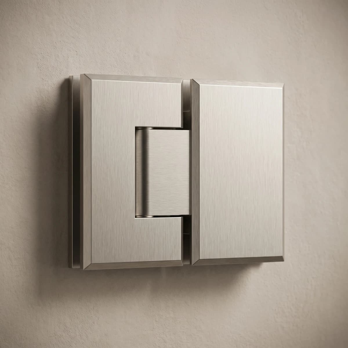 Aquaro Shower Hinge in Brushed Nickel