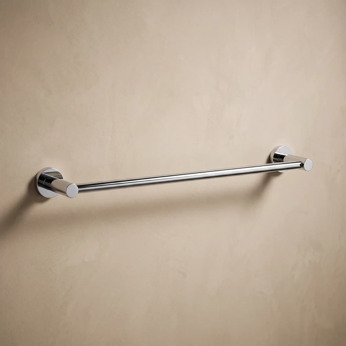 Aquaro Single Towel Rail, Chrome, 600 MM