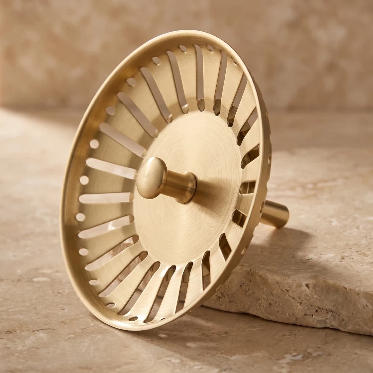 Aquaro Sink Basket Waste, Brushed Gold