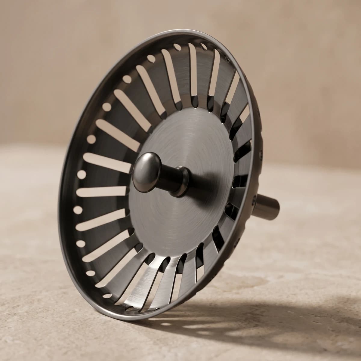 Aquaro Sink Basket Waste in Gunmetal