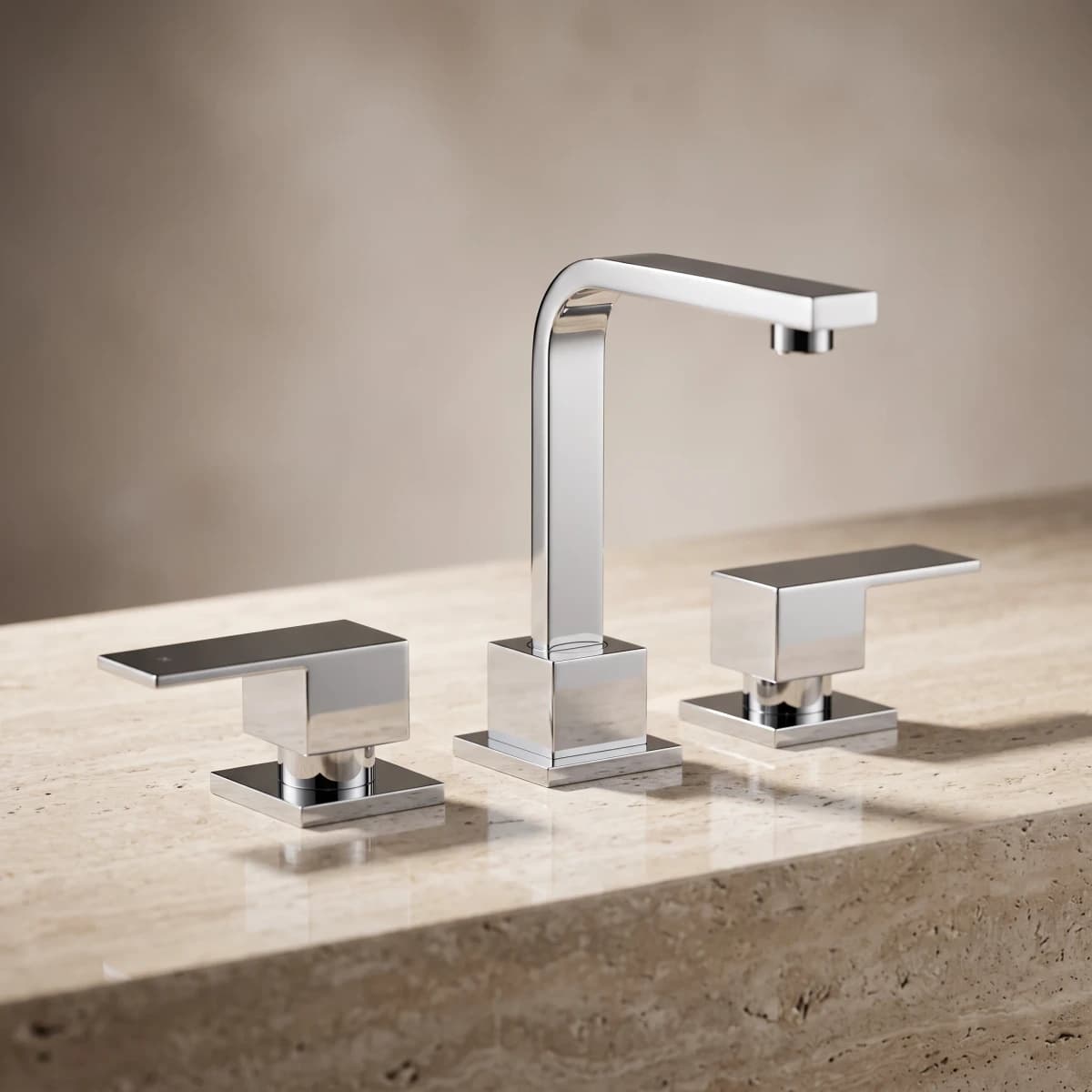Aquaro Square Handle Basin Set, Standard