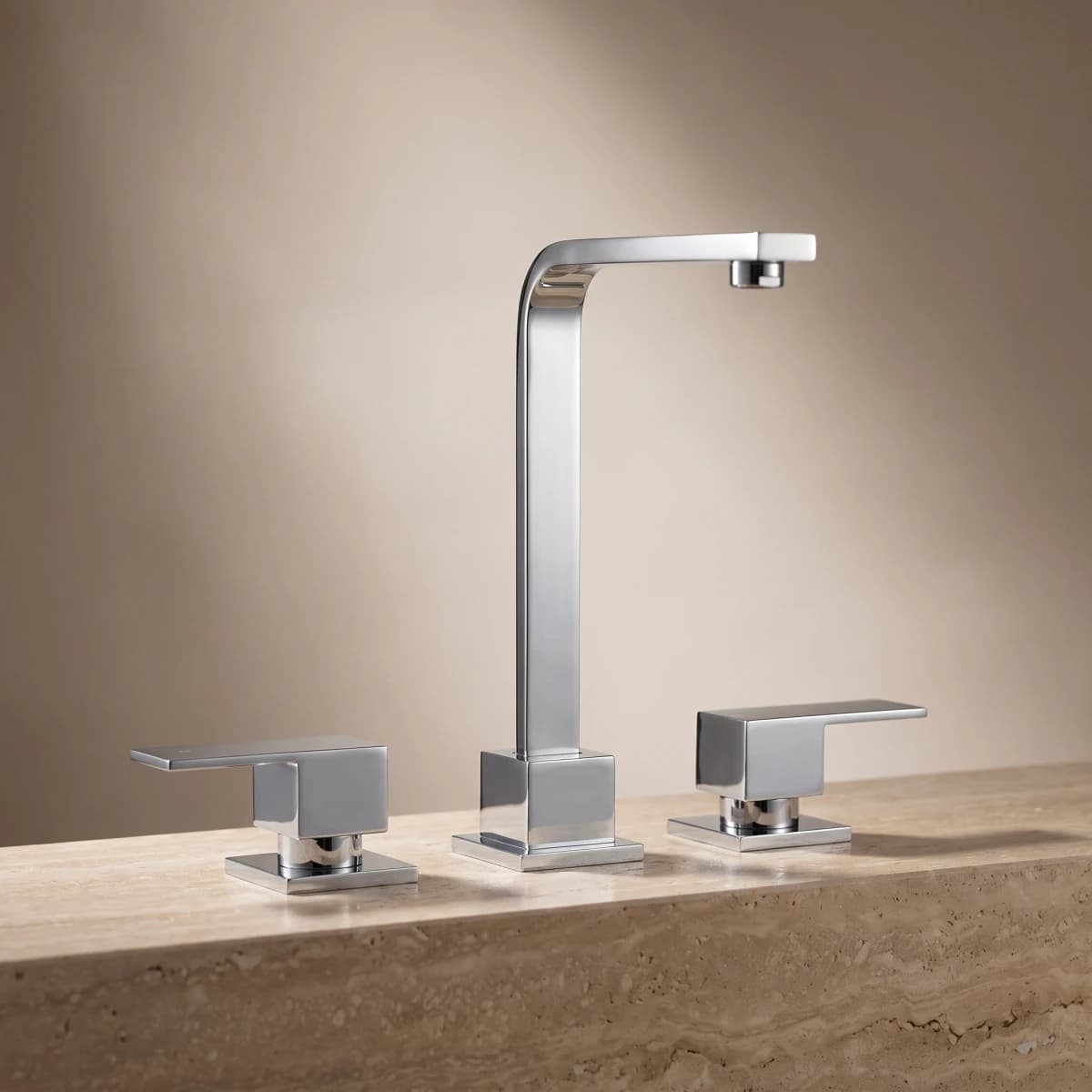 Aquaro Square Handle Basin/Sink Set, Standard