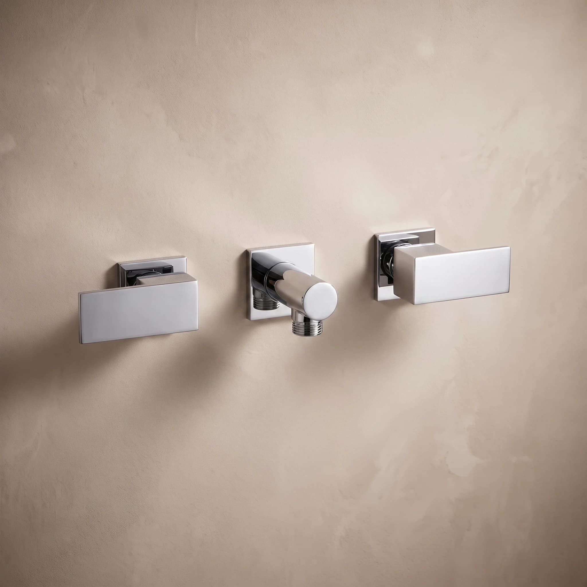 Aquaro Square Handle Shower Set, Standard
