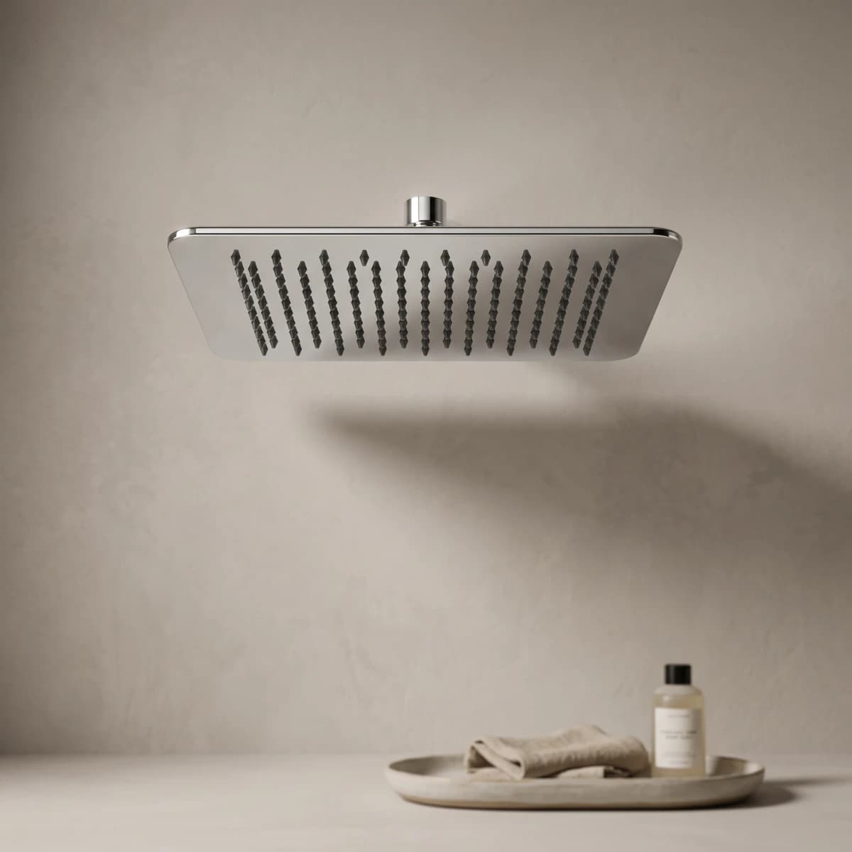 Aquaro Square Shower Head, Chrome, 250*250*6