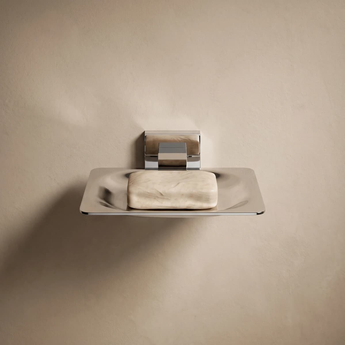Aquaro Square Soap Tray, Chrome