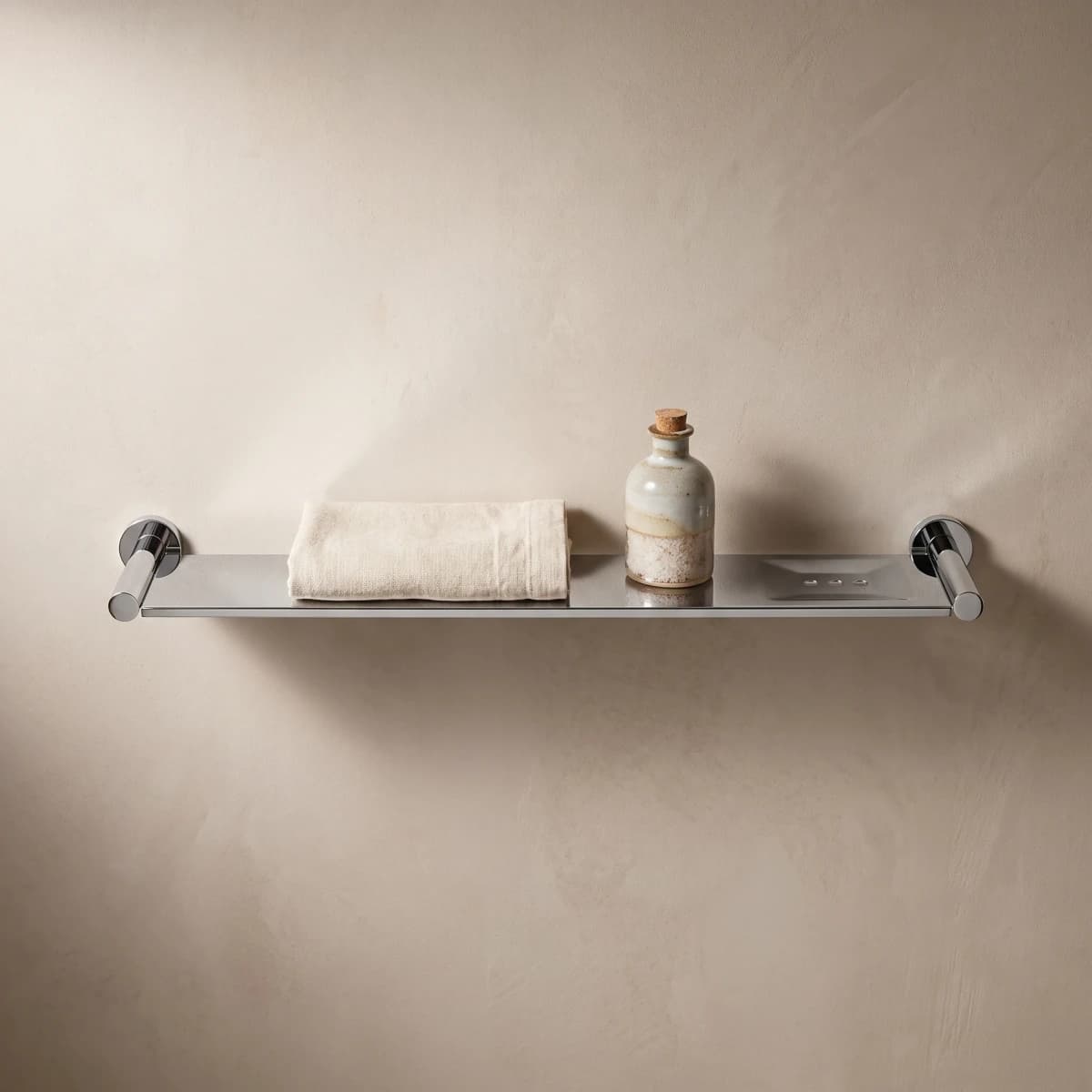 Aquaro Stainless Steel Shelf in Chrome