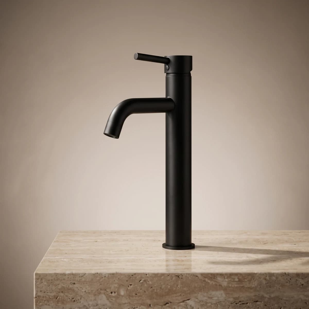 Aquaro Tall Poise Basin Mixer, Matte Black