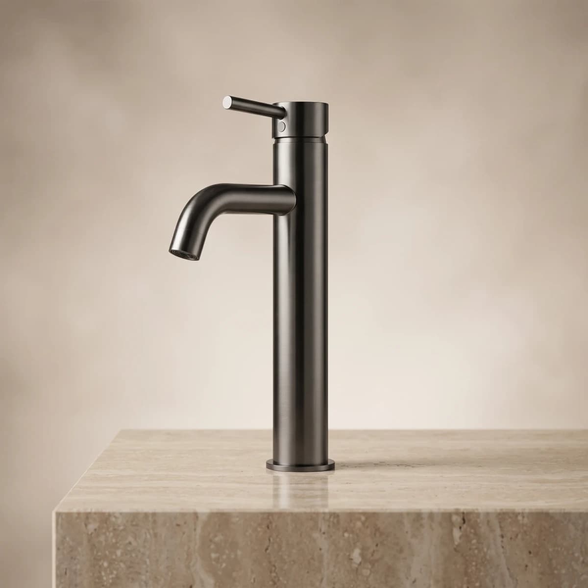 Aquaro Tall Poise Basin Mixer in Gunmetal