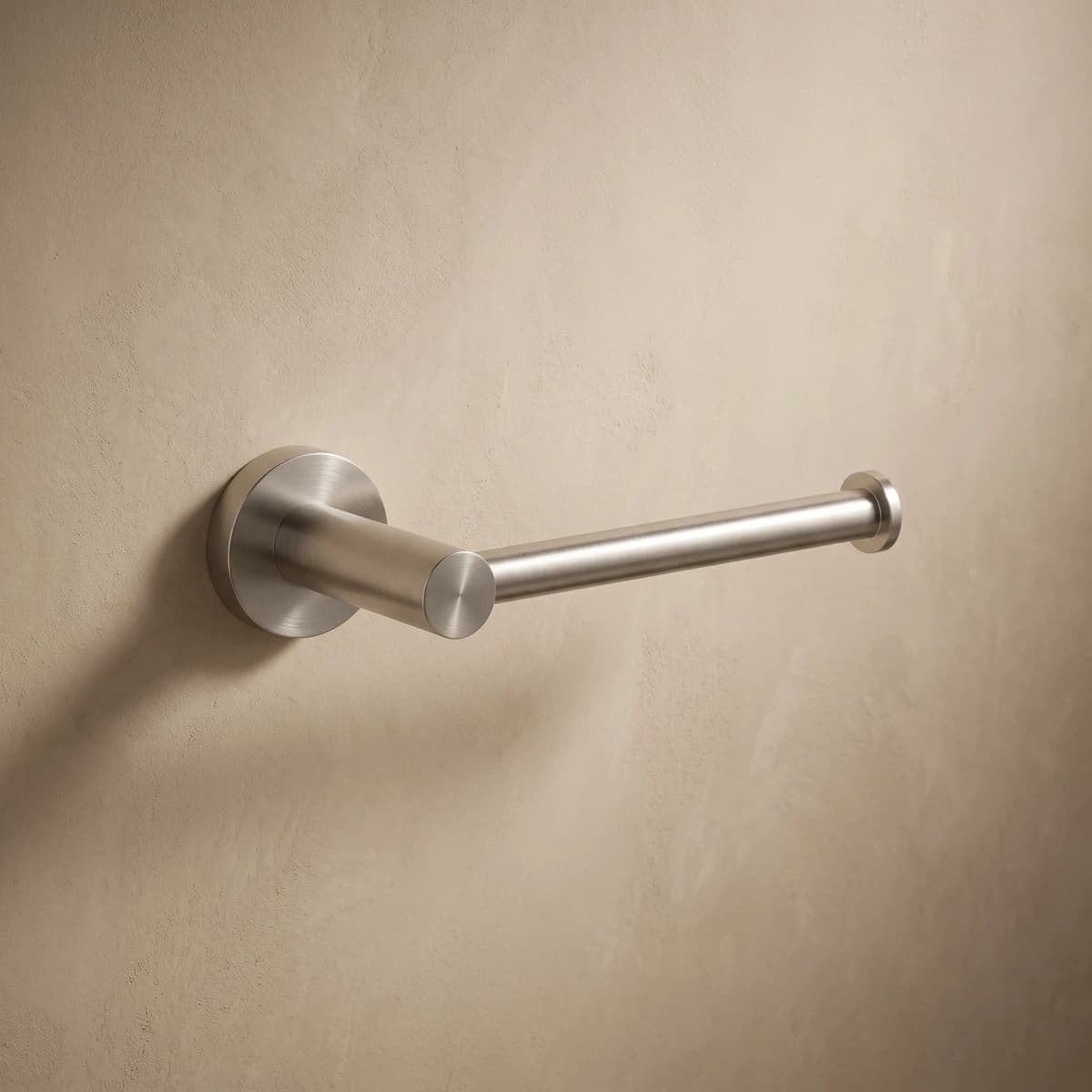 Aquaro Round Bar Toilet Paper Holder in Brushed Nickel