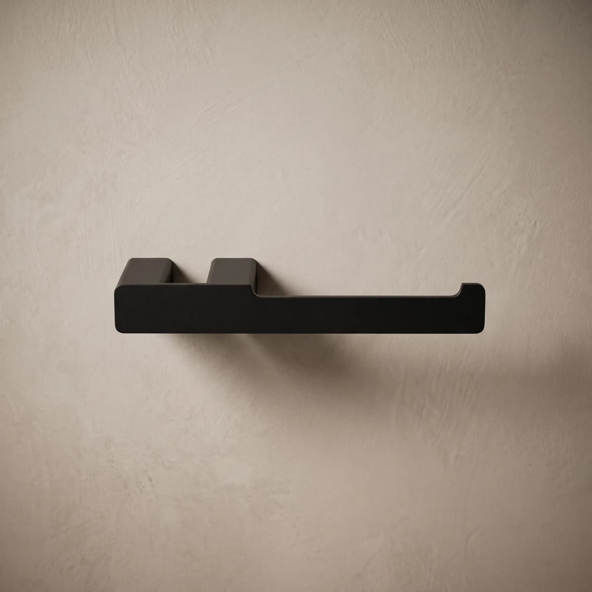 Aquaro Square Bar Toilet Paper Holder in Matte Black