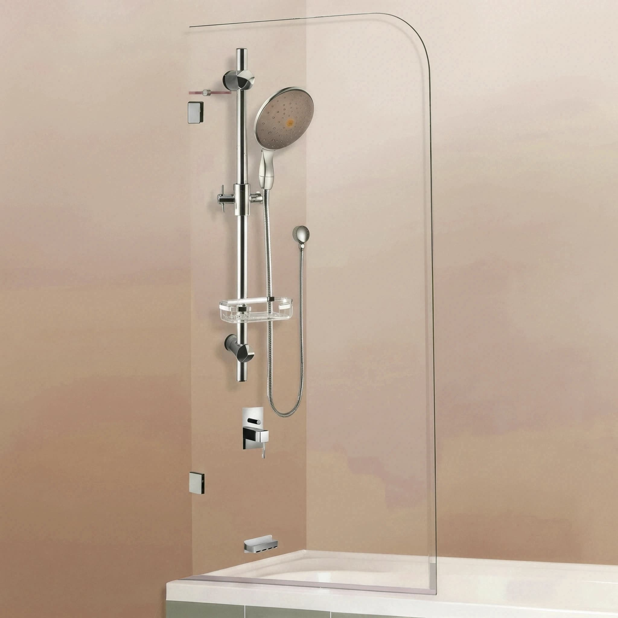 Aquaro Toughened Glass Bath Screen