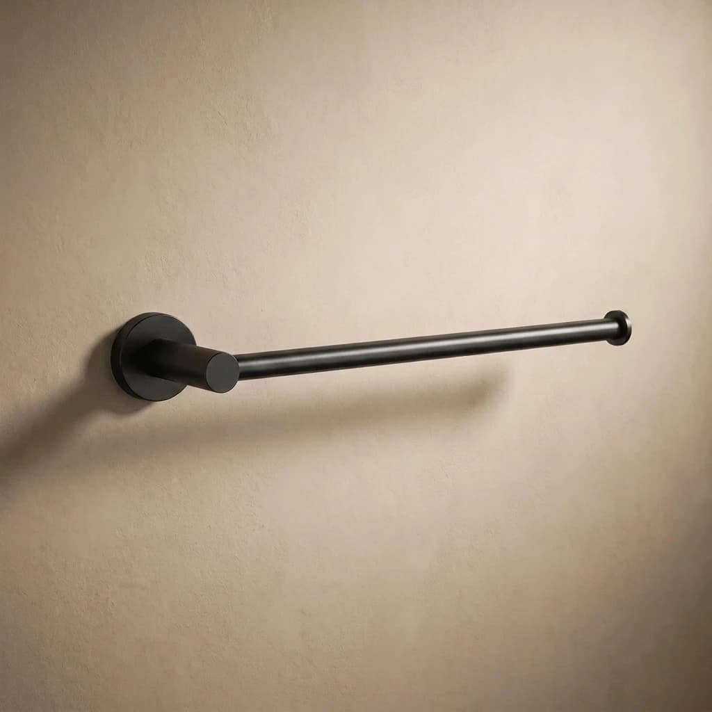 Aquaro Towel Holder in Matte Black