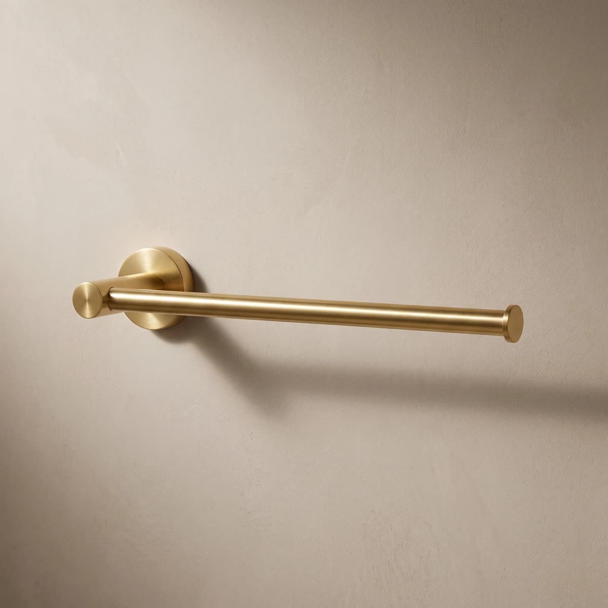 Aquaro Towel Holder in Brushed Gold