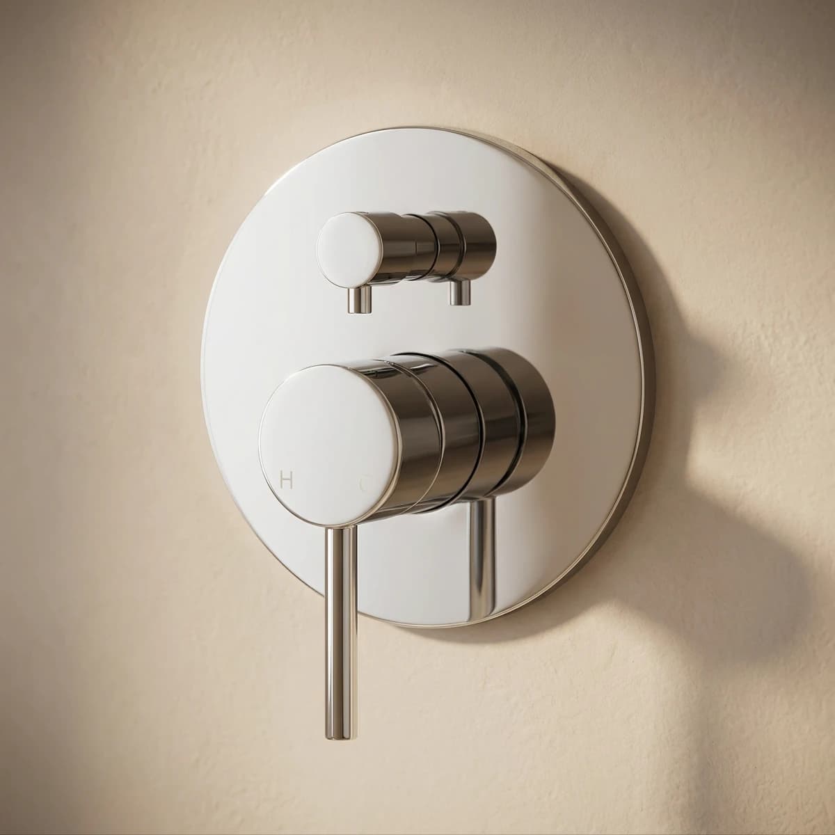 Aquaro Wall Mixer with Diverter in Chrome