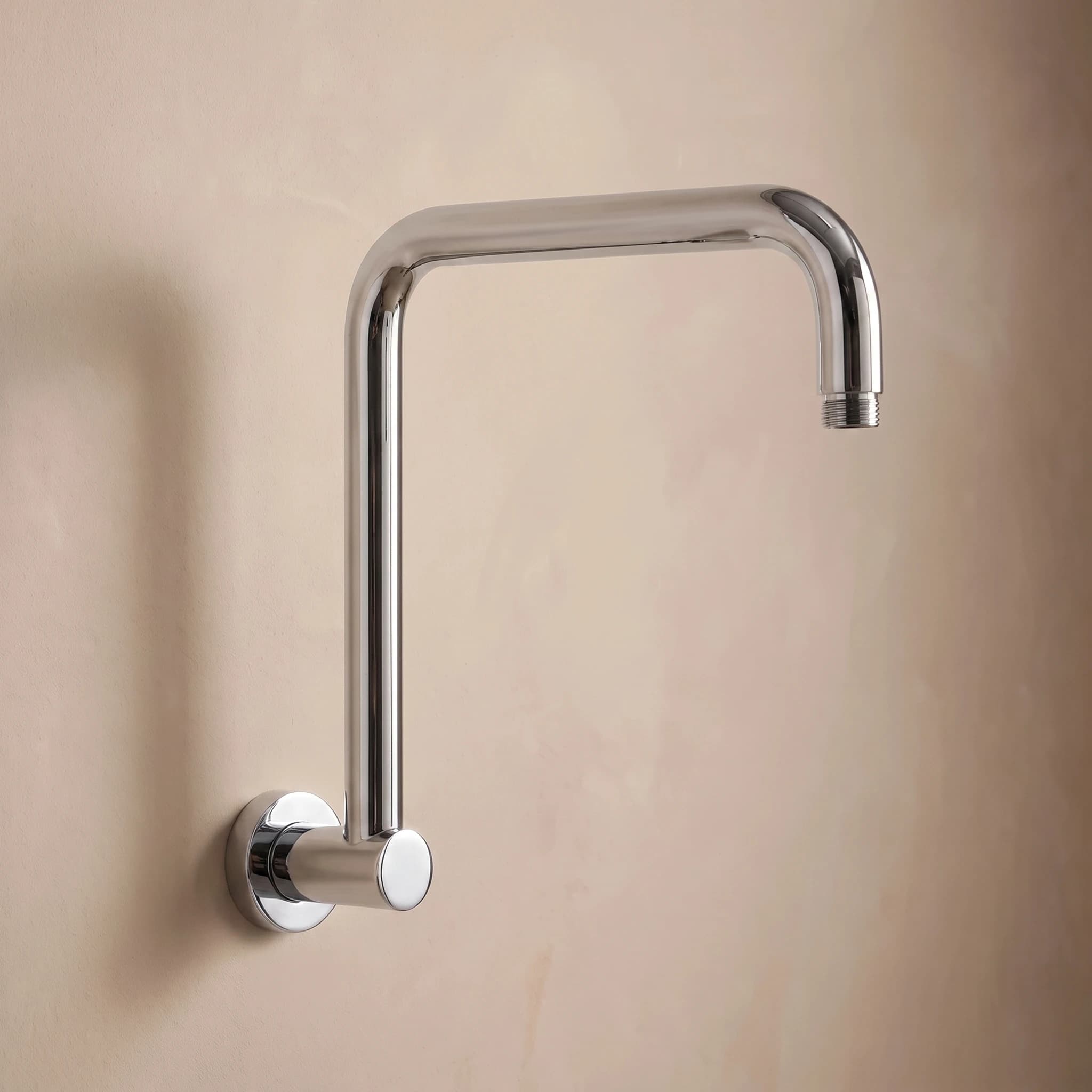 Aquaro Round Wall Mounted Shower Arm 380mm in Chrome