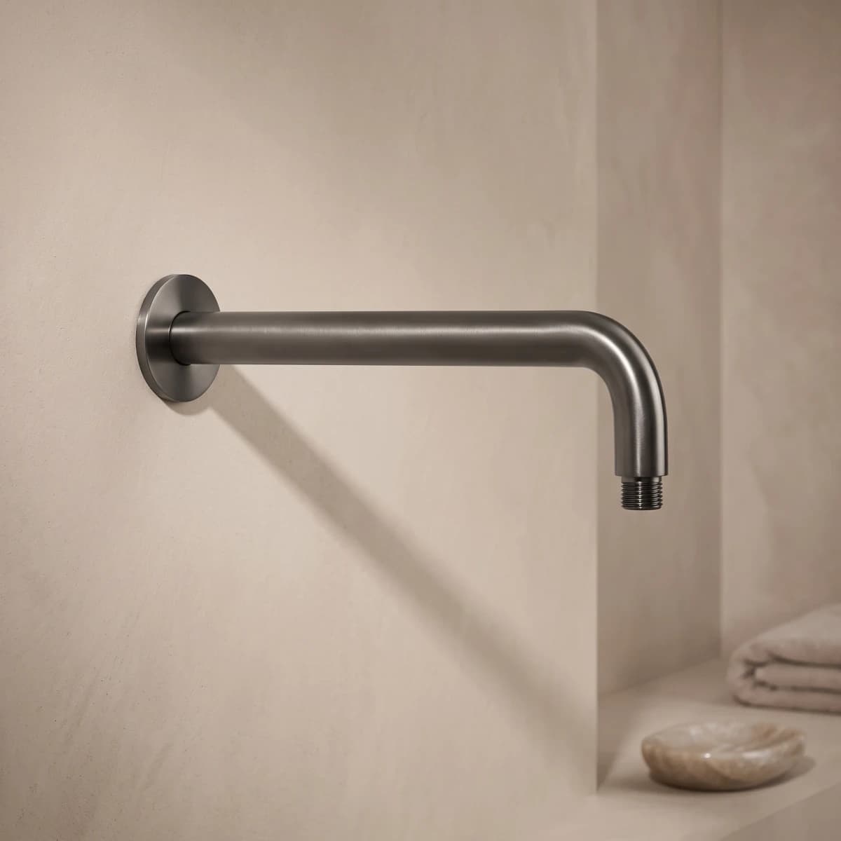 Aquaro Shower Arm 300/400mm in Gunmetal