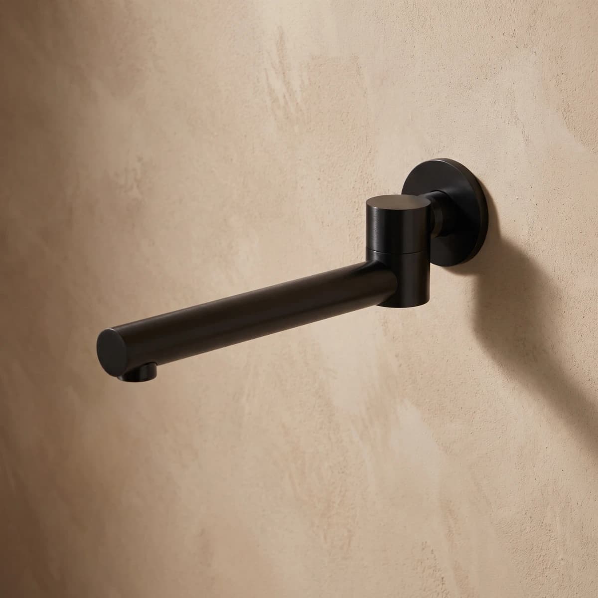 Aquaro Bath Spout – Swivel 242mm in Matte Black
