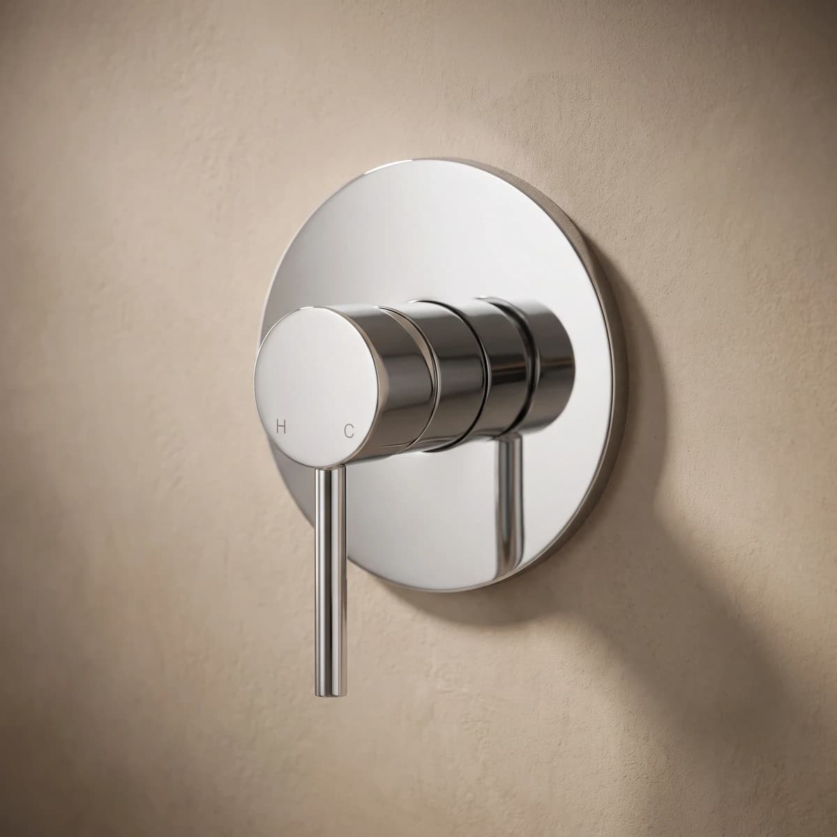 Aquaro Round Wall Mixer 116mm, Standard