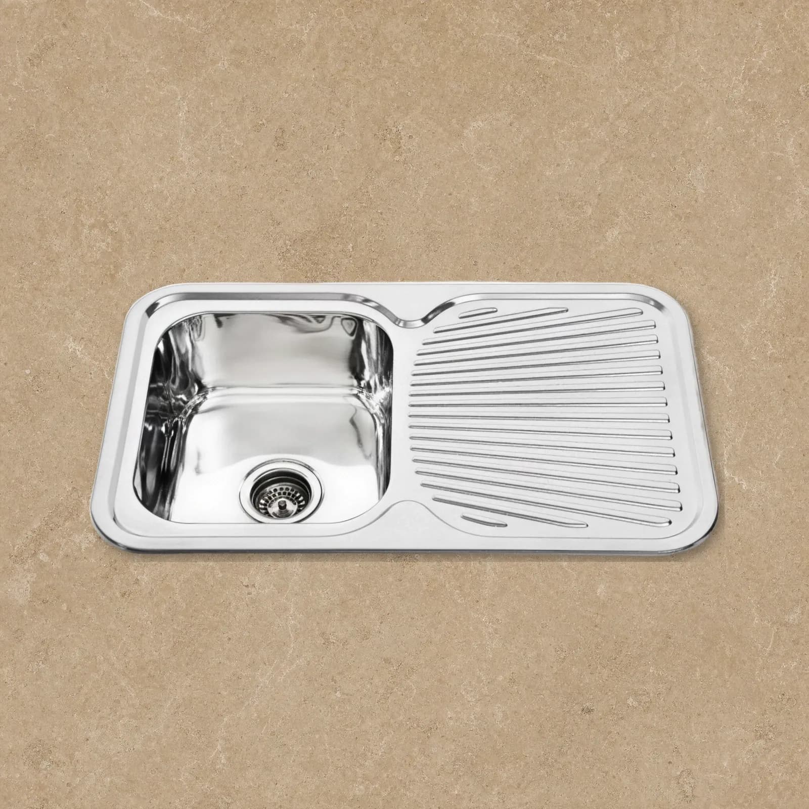 Aquaro Round Corner Sink 780 (No Tap Holes)